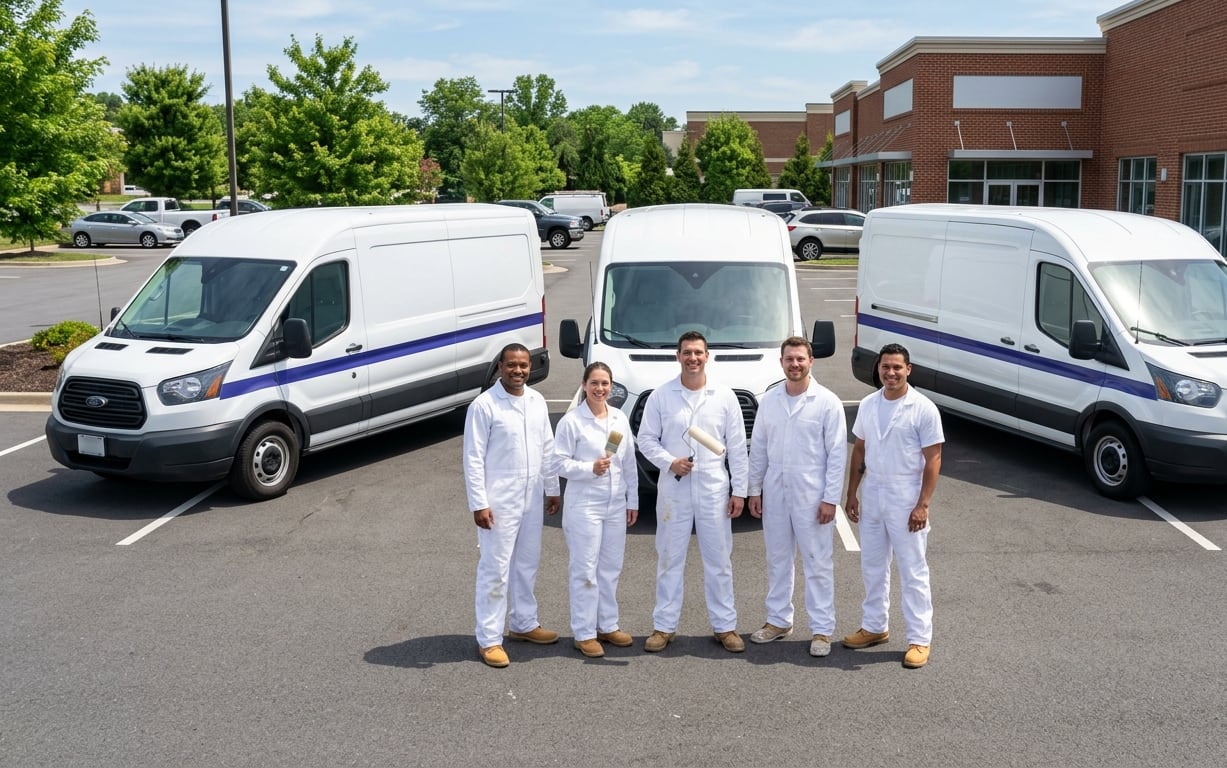 The Truecoat Painting vans and crew serving the Kansas City metro